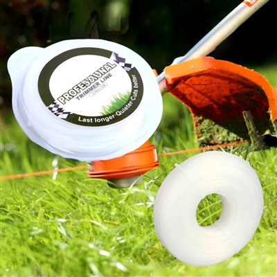 Paket Blister 1LB Garis Pemangkas Nilon, Tali Pemakan Gulma 2.4Mm 2.7Mm 3.0Mm 3.3Mm, Kawat Pemotong Rumput Bulat/Gigi Gergaji untuk Pemotong Sikat, Mesin Pemotong Rumput, Alat Pemangkas Taman